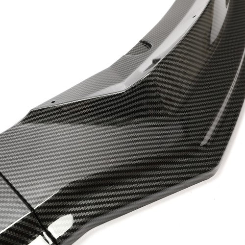 DURAFORCE Front Bumper Body Kit Lip Spliiter For 2017-2023 Tesla Model 3 Carbon Style 3Pcs