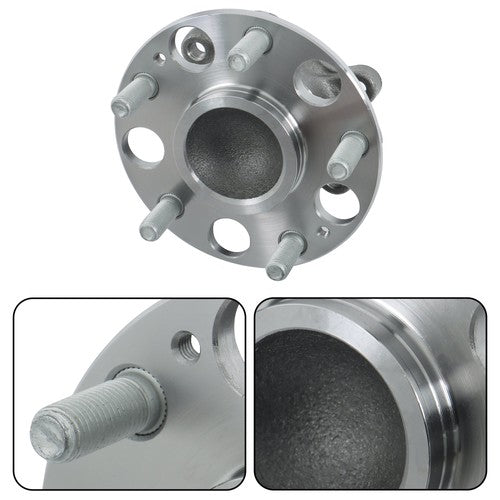DURAFORCE 2x Rear Wheel Bearing & Hubs For Honda Civic Wheel Bearing Hub w/ ABS 1.8L LX DX