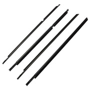DURAFORCE For Toyota 4Runner 2003-2009 Car Window Outside Pressure Strip Black Compatible