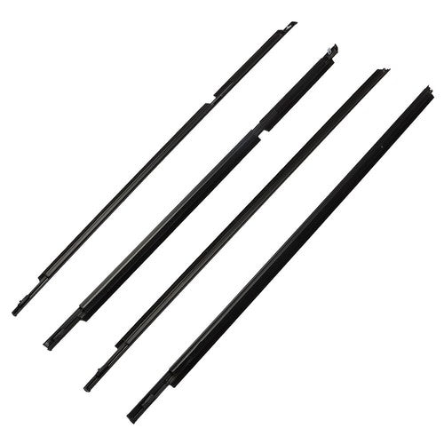 DURAFORCE For Toyota 4Runner 2003-2009 Car Window Outside Pressure Strip Black Compatible