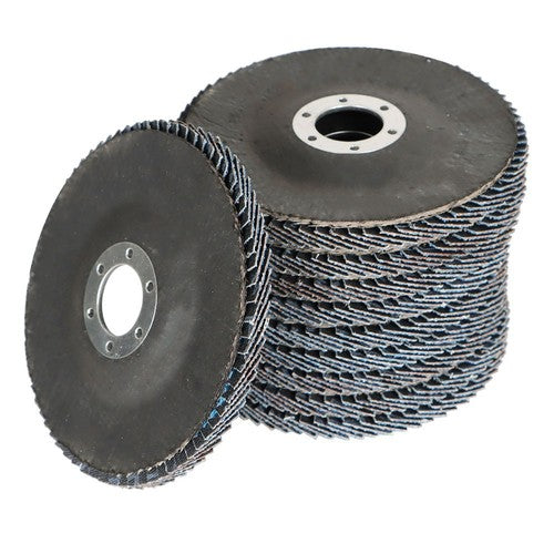 DURAFORCE 100 Pieces Premium Zirconia Flap Disc Sanding Grinding 4-1/2" X7/8" 40 Grit