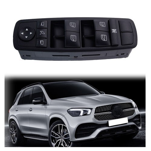 DURAFORCE Black Window Lift Switch NEW For Mercedes-Benz 2007-2012 ML GL R Series LH Side