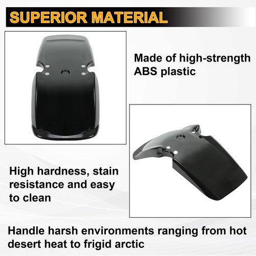 DURAFORCE For Honda ATC200X ATC 200X 3-Wheeler 1983 1984 1985 Black Front Fender ABS