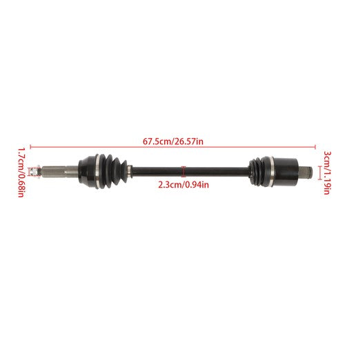 DURAFORCE Rear Left/Right CV Axle Drive Shaft For Polaris Crew 800 4X4 4X4 EFI 10-14