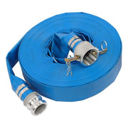 DURAFORCE 2"X100FT Pool Backwash Hose Heavy Duty Reinforced PVC Lay Flat Water Discharge