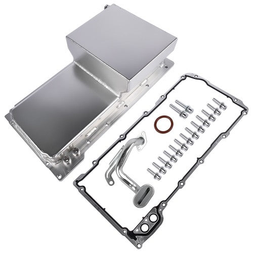 DURAFORCE Front Oil Pan w/ Gasket for Chevrolet Small Block V8 GEN. III/IV LS1 LS2 LS3 LS6
