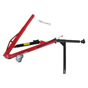 DURAFORCE 500Lbs Truck Hydraulic Dock Jib Engine Hoist Crane Hitch Mount Red