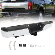 DURAFORCE For Ford F150 2015-2019 w/ Heavy Duty Tow & Sensor Hole Chrome Rear Bumper