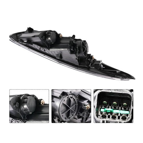 DURAFORCE For 2011 2012 2013 Hyundai Elantra Halogen Headlights Headlamps Assembly Pair