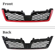 DURAFORCE Front Grille Bumper Grill ABS Red Trim for Subaru Forester 2014-2018 STI Style