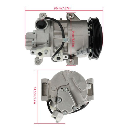 DURAFORCE 883105248 A/C Compressor With Clutch Fit For Toyota Yaris 1.5L 2006 2007 08-2012