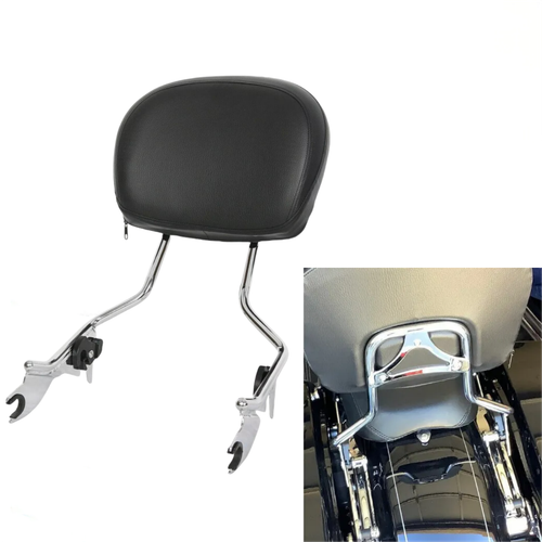 DURAFORCE For 09-26 Harley Davidson Touring Road Street Glide Passenger Sissy Bar Backrest