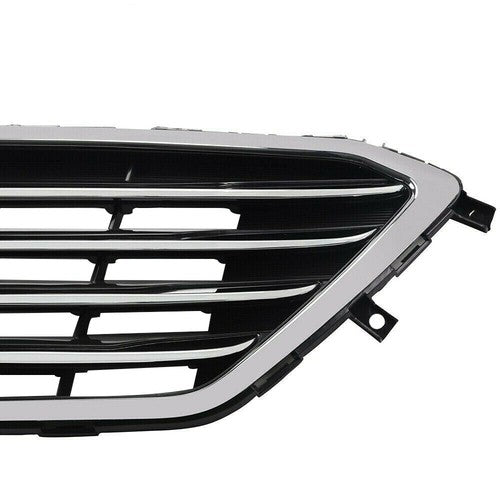 DURAFORCE Grille Bumper Assembly For Hyundai Sonata 2015 2016 2017 Upper Black Chrome