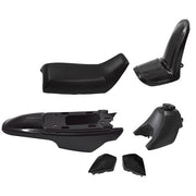 DURAFORCE Plastic Fender Body Seat Gas Tank Kit for Yamaha PW50 PY50 Black