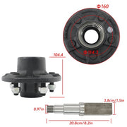 DURAFORCE 1 Set Fit For 5 - 5.5" Wheel Hub Kit and 8.25” Square #84 Spindle(7 -Piece /Set)