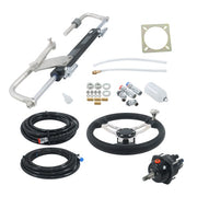 DURAFORCE NEW 90HP Hydraulic Outboard Steering Kit With 20ft High Strength Nylon Hose