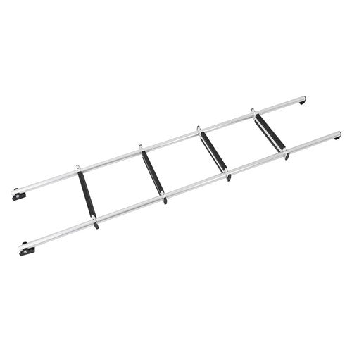 DURAFORCE 60" Aluminum Bunk Ladder Mounting Brackets Silver & Black For RV Camper Trailer
