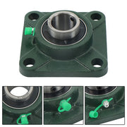 DURAFORCE 6Pcs UCF205-16 Pillow Block Flange Bearing 1" Bore Solid Base Self Aligning