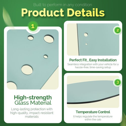 DURAFORCE For #T312628 John Deere Skid Steer & Track Loader 323D 323E 333D 333E Door Glass