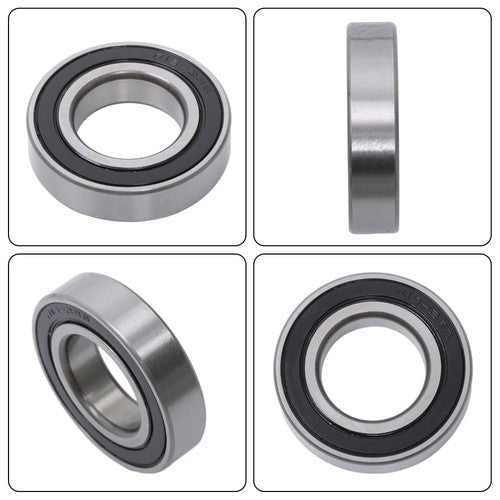 DURAFORCE 10Pcs R18-2RS 1-1/8" × 2-1/8" ×1/2" Double Rubber Seals Deep Groove Ball Bearing