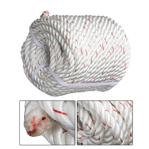 DURAFORCE 3/4inch x 120FT Breaking Strength Polyester Braided Rope 2038lbs Heavy Duty