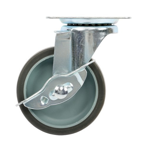 DURAFORCE 8 Pack 3 Inch Universal Caster Wheels Heavy Duty Casters with Side Brake Grey