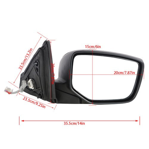 DURAFORCE Outside Mirror For Honda Accord 2013-2016 Without Signal Light Passenger Right