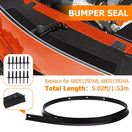 DURAFORCE Fit For 08-22 Dodge Challenger Front Bumper Hood Weatherstrip Seal With Rivets