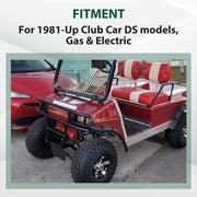 DURAFORCE Black Front Bumper Brush Guard For Club Car DS 1981-Up Models Golf Cart