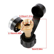 DURAFORCE 4-PCS QCC1 Inflation Joint Gas Tank Copper Converter Head POL Joint Propane