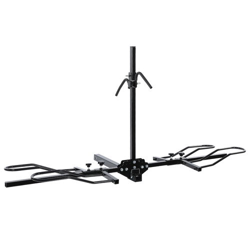 Foldable 2 Bike Floor Stand Hitch Mount Rack For Fat Tire Electric Bicycle