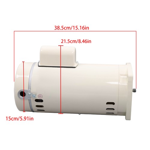DURAFORCE 355010S 1HP Replacement Motor Energy Efficient Pool Pump Motor WFE-4 WFE-26 56Y
