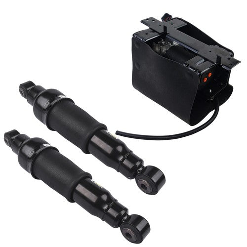 DURAFORCE 2Pcs Air Shock Absorber + 1Pc Compressor Pump Rear For Infiniti QX56 2007-2010