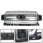 DURAFORCE Plastic Gray Front Upper Hood Grille New For Ford F-150 XLT XL 2018 2019 2020
