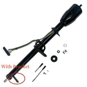 DURAFORCE Set of 35'' Black Tilt Steering Column Manual Floor Shift Without Key & Adapter