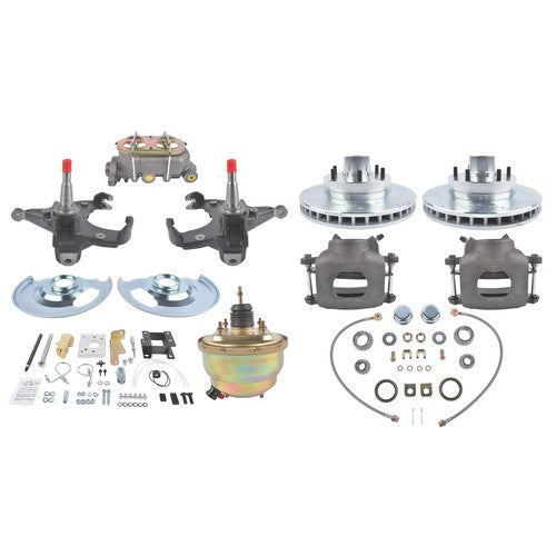 DURAFORCE For 63-66 Chevrolet C10 Chevy Truck Front Disc Brake Conversion 6 Lug Stock/Drop