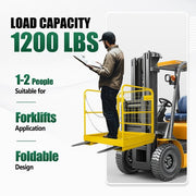 DURAFORCE Forklift Safety Cage Work Platform Basket 36x36 Construction 1200lbs for Aerial