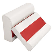 DURAFORCE 28" Boat Pontoon Bench Seat Cushion Set Boat Parts White+Red 2pc #8WD95-1009