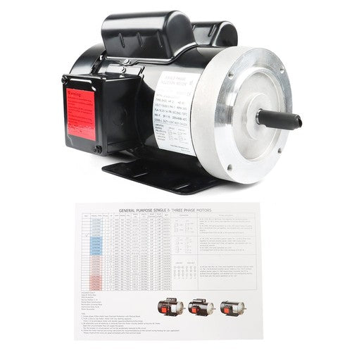 DURAFORCE 2HP 115/230V General Purpose Motor 3450RPM Electric Motor 56C Single Phase New