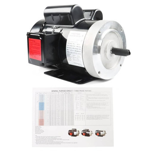 DURAFORCE 2HP 115/230V General Purpose Motor 3450RPM Electric Motor 56C Single Phase New