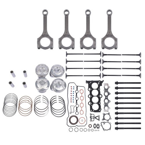 DURAFORCE Engine Rebuild & Connecting Rod & Piston Kit for Hyundai Veloster Kia Rio Soul