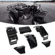DURAFORCE Black Complete Plastic Fender Kit For Honda Big Red ATC250ES ATC 250ES 1985-1987