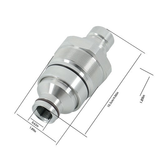 DURAFORCE Male Flat Face Coupler Compatible With Caterpillar 279D 299D 226D 262D New