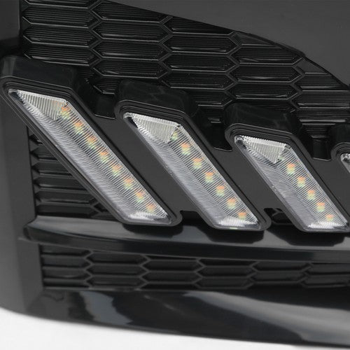 DURAFORCE For Nissan Altima Sedan 2023 2024 DRL Daytime Running Light Fog Lamp Gloss Black