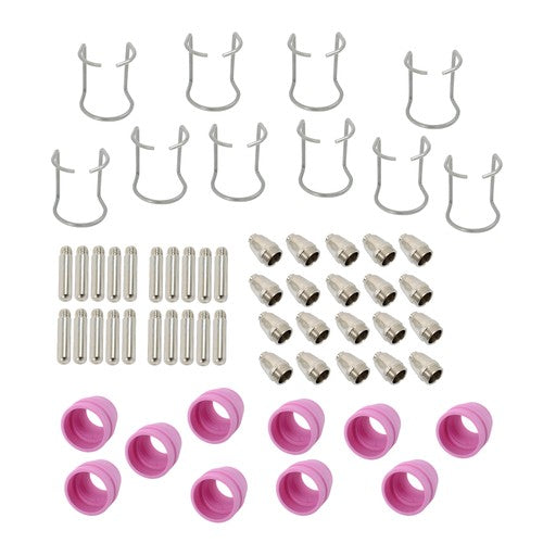 DURAFORCE 60pcs Plasma Cutter Torch Consumables Kit for SG-55, AG-60, WSD-60 CUT50 60Amp