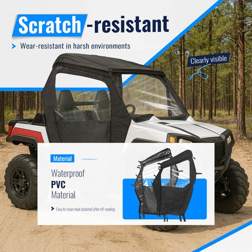 Utv Soft Full Doors Cab Enclosures For Polaris Rzr 800 800s 2008-2014