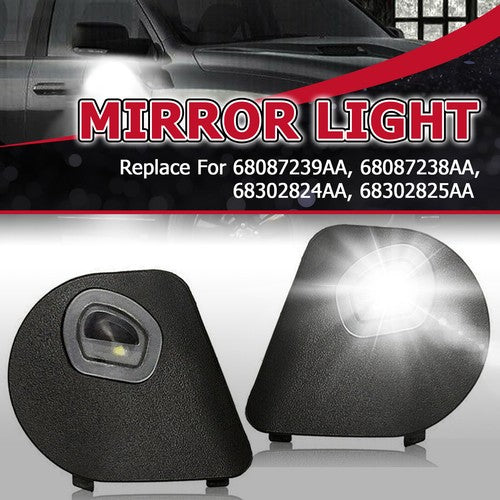 LED Side Mirror Puddle Lights for Dodge Ram 1500 2500 3500 4500 5500 2010 2019