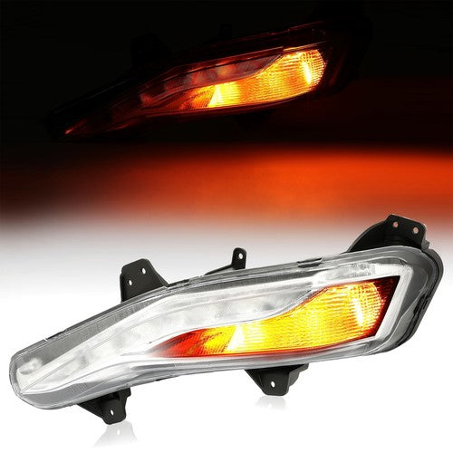 Fog Light Turn Signal Light with LED DRL Driver Side for Chevy Malibu 2019-2022