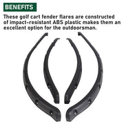 DURAFORCE For Club Car DS 1993 1994-UP Golf Cart Front Rear Fender Flares W/ Screws