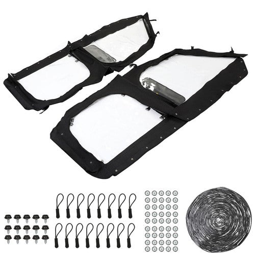 Soft Cab Enclosure Upper Doors for Polaris General XP 4 1000 2 Pieces Left and Right